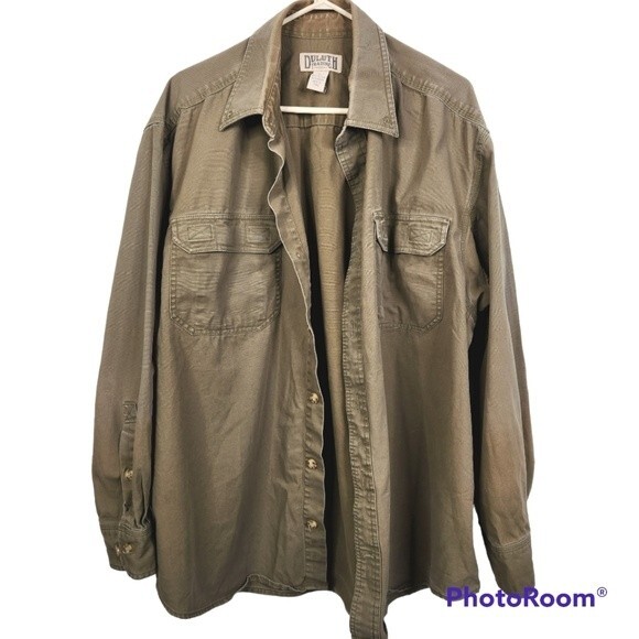 Duluth Trading Co Mens Army Green Shacket Size XL - Picture 1 of 6